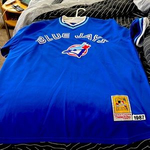 Mitchell and Ness Blue Jays #23 Fielder Jersey